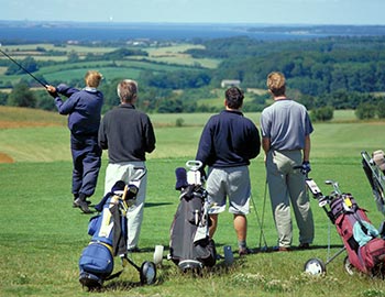 Golfer auf dem Green
